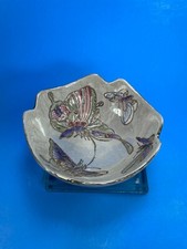 Vintage Chinese Export Butterfly Porcelain Bowl Mid to Late 20th Handcrafted c82