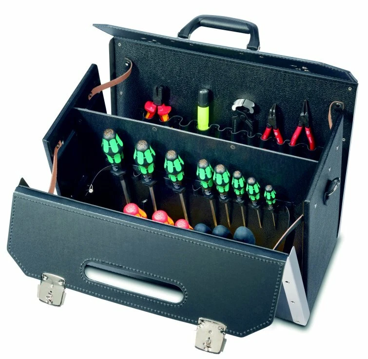 PARAT XL 33 Liter LEDER Werkzeugtasche Werkzeug Tasche 46x21x34 cm +TRAGERIEMEN