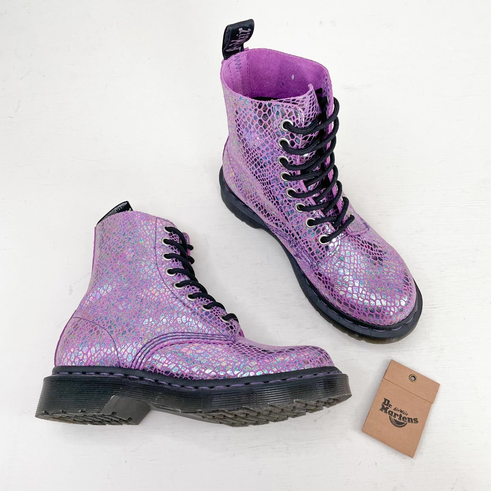 NWOB Dr. Martens Purple Metallic 1460 