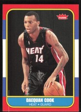 2008-09 Fleer 86-87 Retro Rookies Daequan Cook RC #86R-139 Miami Heat