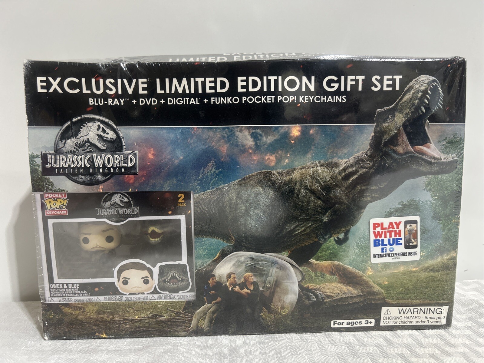 NEW JURASSIC WORLD FALLEN KINGDOM EXCLUSIVE LIMITED ED. GIFT