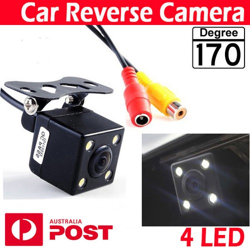 Car Reverse Camera 12v 4LED Night Vision Rear view parking camera