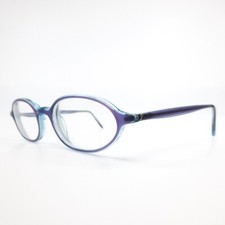 Emporio Armani 607 424 Eyeglasses Frames purple Clear Blue Oval 46-17-135