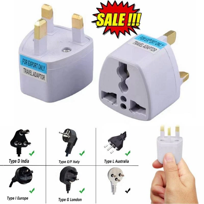 Universal Plug Adapter EU US UK AU CN To UK Type G Travel-Socket