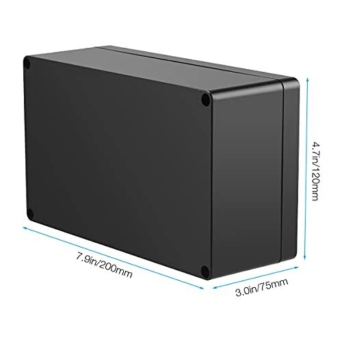 Caja de proyecto de conexiones de plástico ABS electrónica impermeable 200 mm por 120... Foto 2 de 4