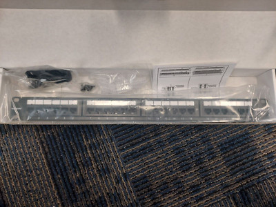 DynaCable NWPP24E 24-Port Cat5e Patch Panel, Black