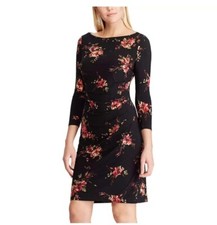 Chaps Side Ruched Sheath Dress New XL