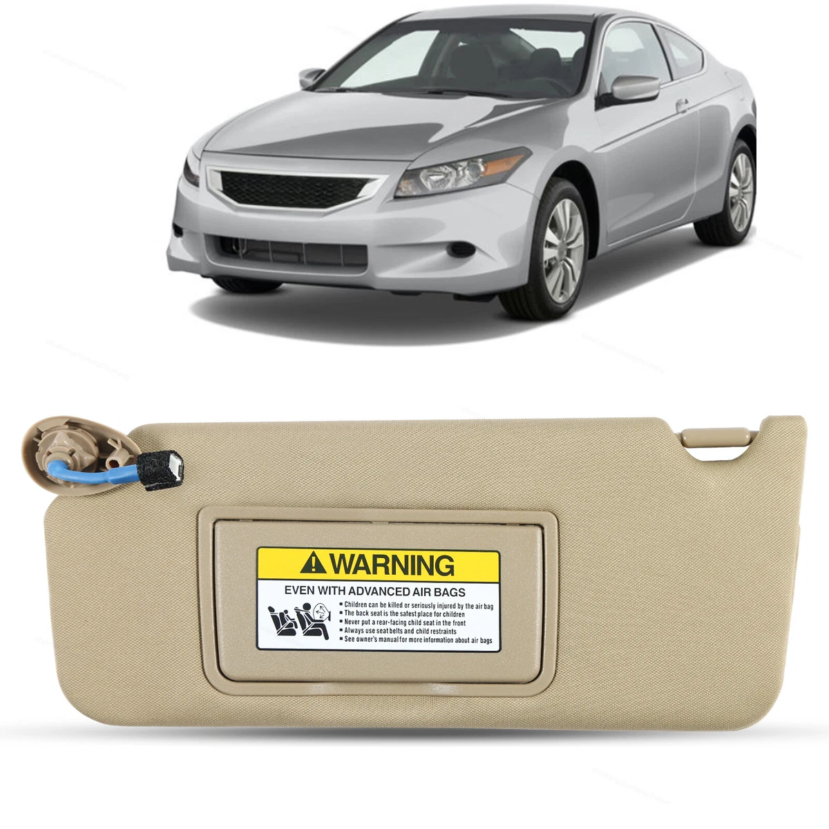 Driver Sun Visor Beige Fit For Honda Accord 2008 2009 2010 2011