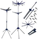 Portable Freestanding Clothes Airers Tall Laundry Dryer Tower Camping Compact