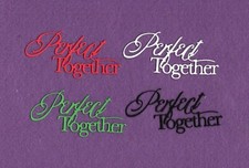 PERFECT TOGETHER family die cuts scrapbook cards