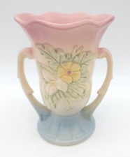 Vintage Hull Art Pottery USA Small Wildflower W-3 Two Handled Floral Vase 5 1/2