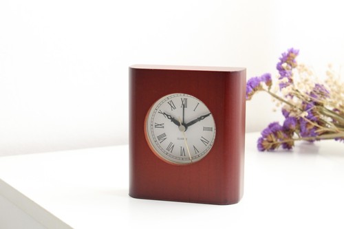 Classical Wooden Desk Table Clock Temperature Humidity Display Home Gift Idea - Picture 7 of 19