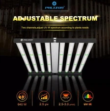 640W LED Grow Light Bar – Full Spectrum Dimmable, 6x6ft Coverage, Replaces Gavit