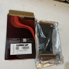 Linkup Ultra PCle 4.0 x 16 Riser Cable - Right Angle - 20 cm - Black