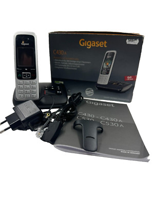 Gigaset C430A Telefon C430 C430H Ladestation Anrufbeantworter OVP NEUE AKKUS