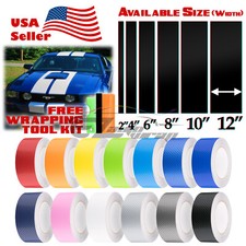 4d Semi Gloss Carbon Fiber Racing Stripes Vinyl Wrap Rally Sticker 102550 Feet