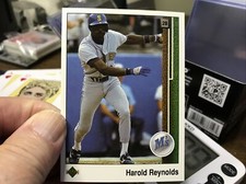 1989 Upper Deck 249 Harold Reynolds   Seattle Mariners  Baseball Card