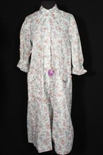 RARE 1950'S VINTAGE DEADSTOCK NYLON PRINT HOUSE ROBE ORIGINAL TAGS SIZE 14 