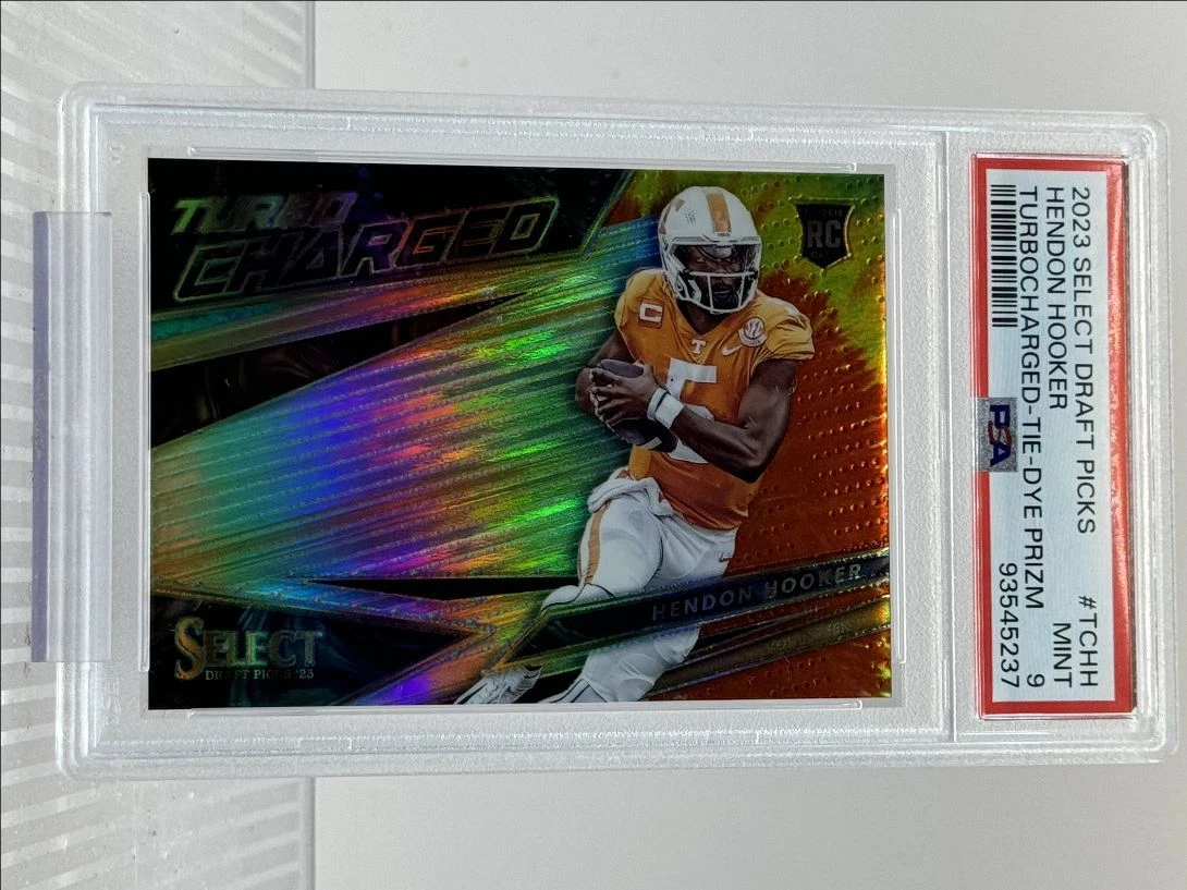 Hendon Hooker Panini Select Draft Picks Turbocharged #TCHH Tie-Dye