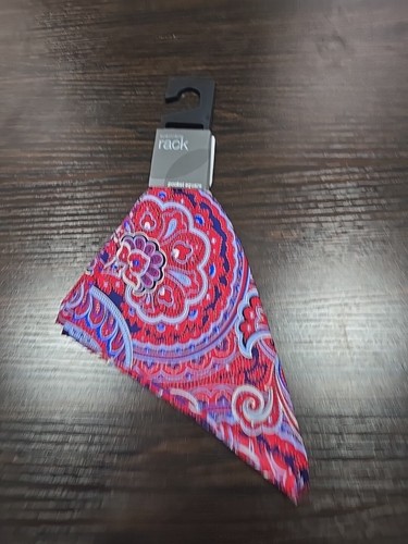 Mens Pocket Square Red Burgundy 13" - Picture 4 of 6