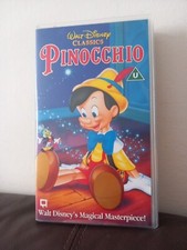 Pinocchio Walt Disney Classics 90's VHS Video Cassette Tape