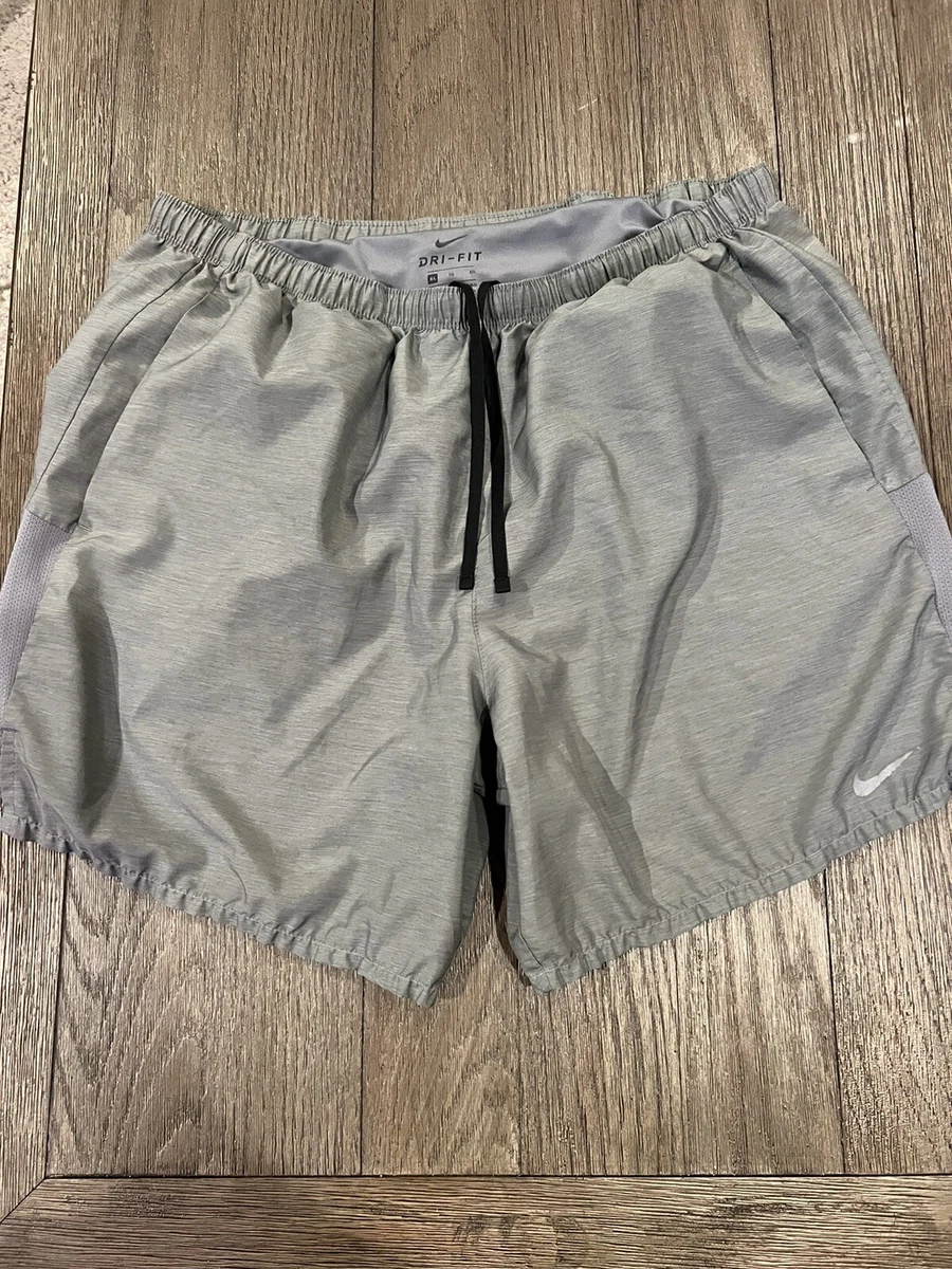 Mens Nike racing Lined Running Shorts XL Gray