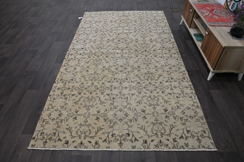 Oushak 5x9,Turkish Rug,vintage,anatolian,BEIGE,kilim,Bohemian,handmade,wool