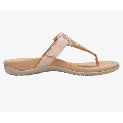 Vionic Wanda Womens Leather Slide Sandal, Pale Blush