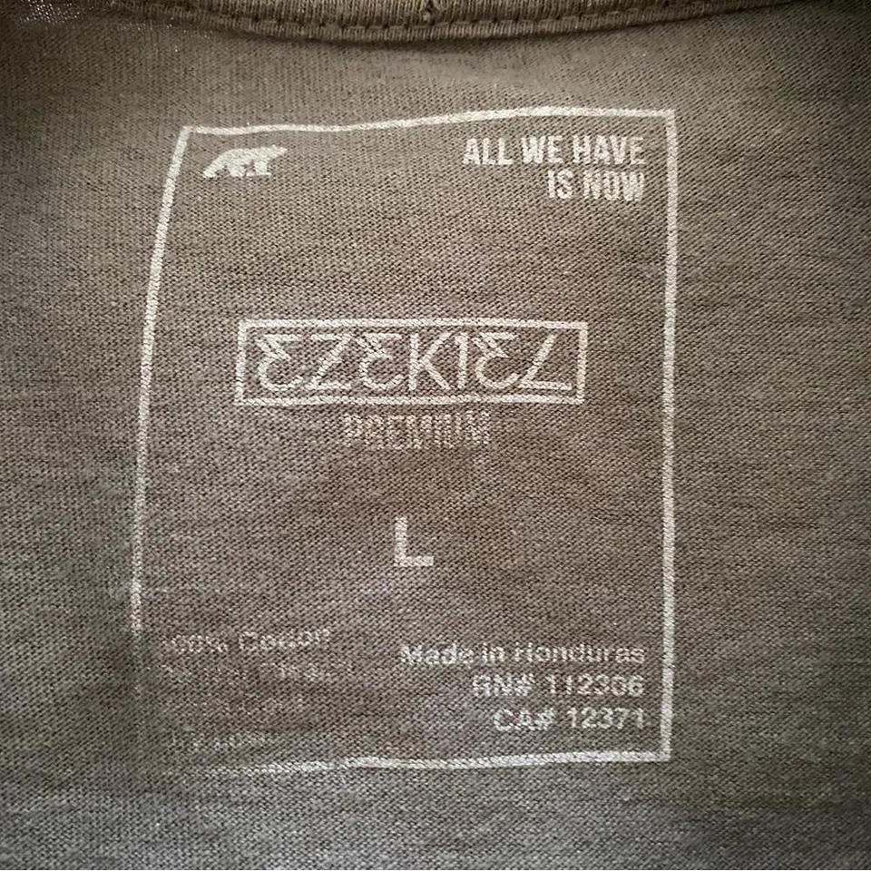 Camiseta Corta Hombre EZEKIEL Surfer Palmera Puesta de Sol Gráfico L Grande Foto 4 de 4