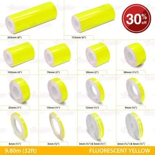 PinStriping PinStripe Adhesive Tape SOLID Line Decal Vinyl Sticker BRIGHT YELLOW
