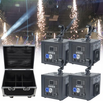 4x800W Hanging Waterfall DMX Sparkler Fireworks Cold Spark Machine With Fly Case