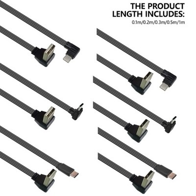 Flexible USB to Type C Data Cord Fast Charging Cable Smartphones Power Wire