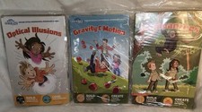 Little Passports Science Jr Activity Kits 3 NEW Gravity, Optic Illusion, Chimp