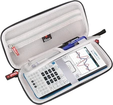 Mchoi Graphing Calculator Case Suitable for Texas Black + Inside Grey 
