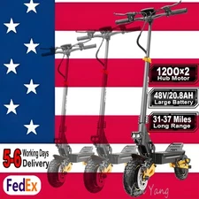 ADULTS ELECTRIC SCOOTER 2400W 48V 20.8Ah 38MPH Speed,60KM Long Range E-SCOOTERS