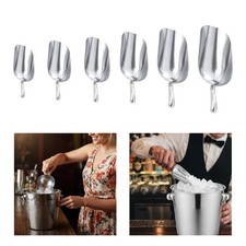Ice scoop, food scoop, aluminum alloy, multipurpose kitchen utensil for freezer,