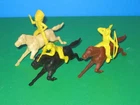 Vintage 1950s Marx Fort Dearborn Mounted 45mm Indians