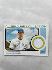 2022 Topps Heritage Jose Berrios Clubhouse Collection Relics Blue Jays #CC-JB