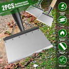 2Pcs Multifunctional Cleaning Shovel Manganese Steel Garden Cleaning sdLuf