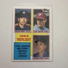 1984 Topps Highlight card #4 Nolan Ryan, Carlton, Perry NM-MT