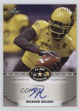 2015 Leaf US Army All-American Bowl Silver /50 Dechaun Holiday #BA-DH1 Auto