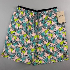 Nike Vibe Icon Mens Small 7 Volley Mesh Lined Swim Trunks Retro 80s Style NWT
