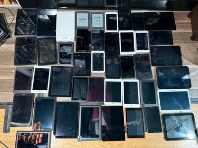 LOT OF 50 Mixed Android Tablets Untested Samsung LG Nook HP Acer ASUS READ!