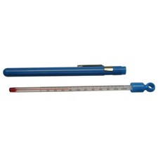 Analog Pocket Liquid In Glass Thermometer, 0 Degrees to 220 Degrees F, Length: 6