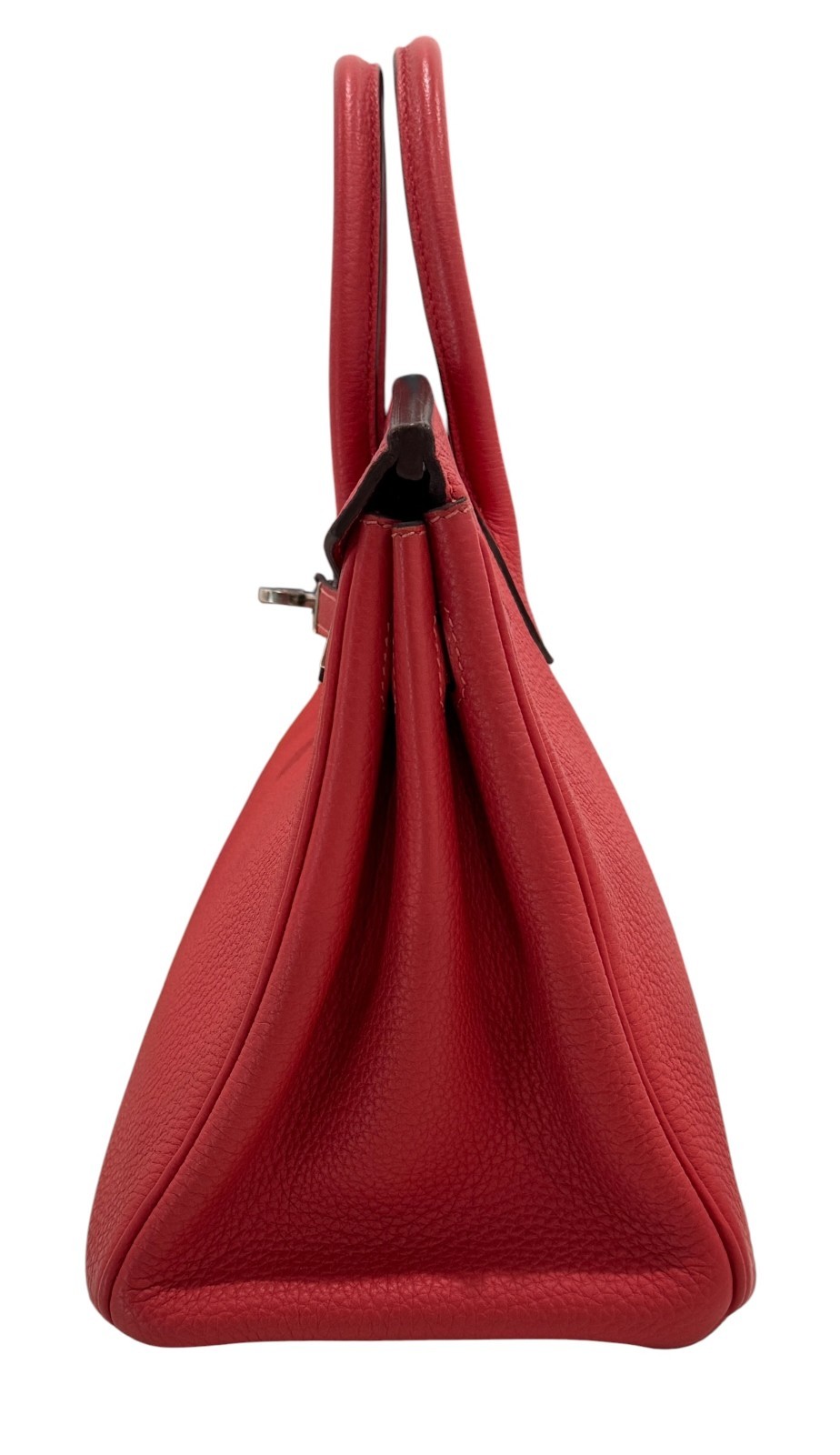 Hermes Birkin 25 Bougainvillea Red Pink Togo Leather Palladium Hardware image 5