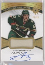 2021 Upper Deck Ultimate Collection Debut Threads 58/99 Adam Beckman Auto 18n5