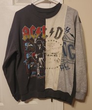 AC/DC Medium Highway Mix Album Graphic Crewneck Sweatshirt