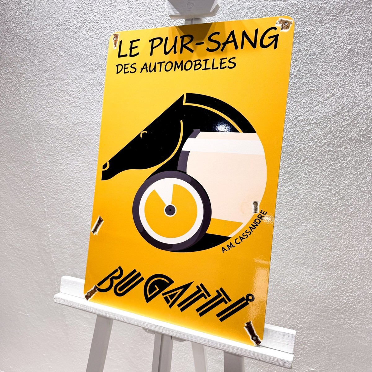 Bugatti Le Pur-Sang Des Automobiles –Metal Sign – 40 × 60 cm (15.7