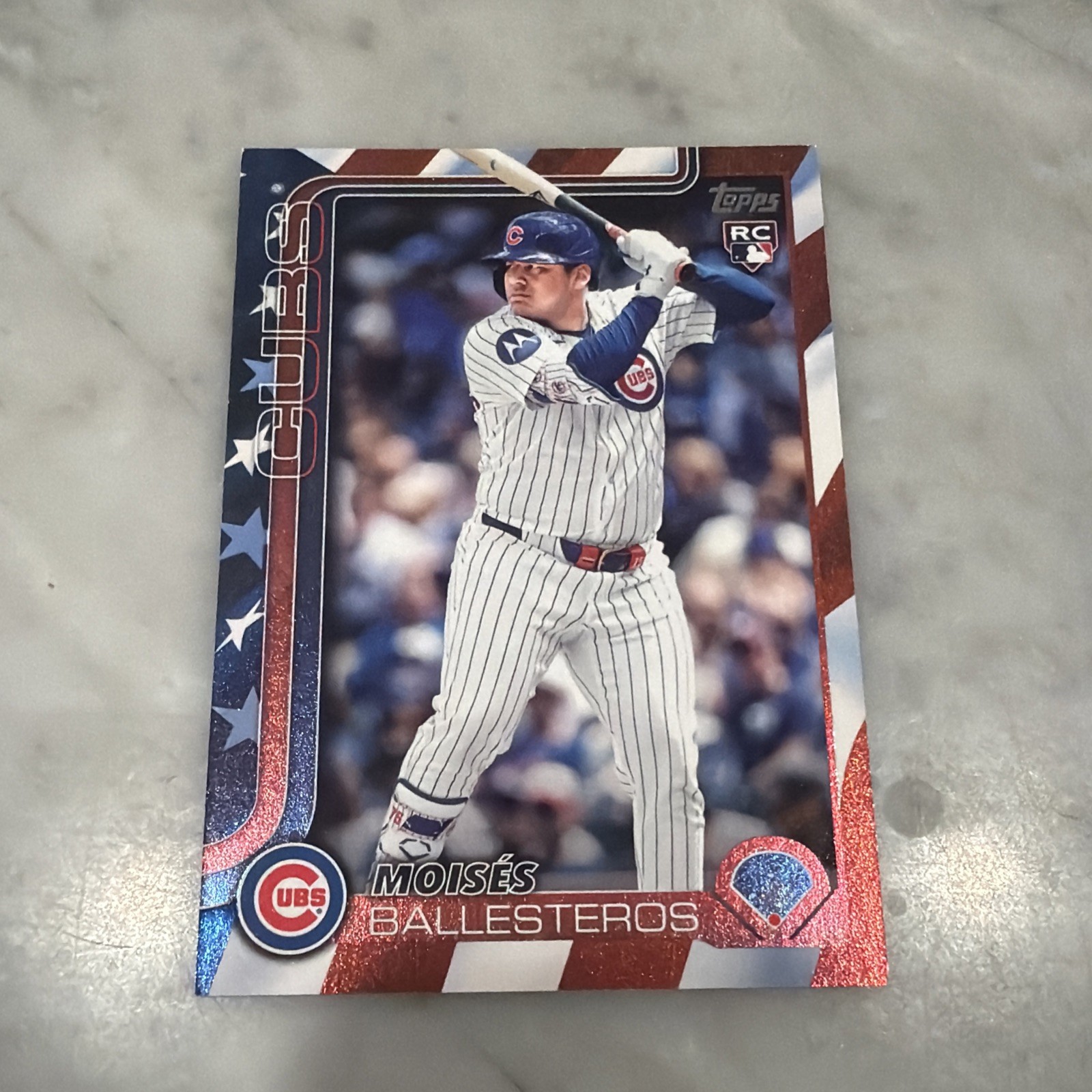 2025 Topps Update #US262 Moises Ballesteros Independence Day /76 RC