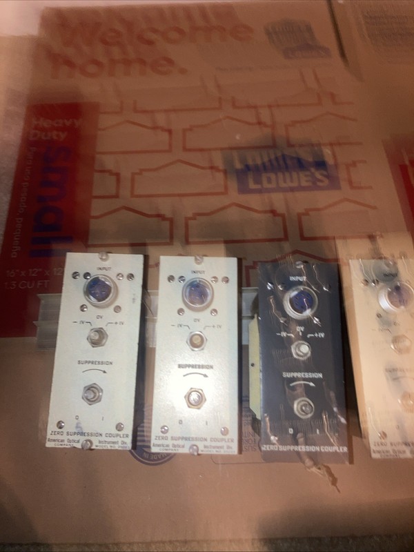 American Optical Company Zero Suppression Couplers. Four Each. Parts.